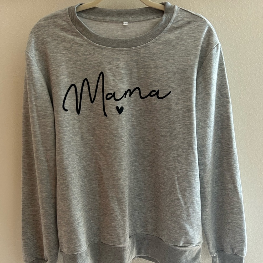 Size medium “mama” crewneck sweatshirt